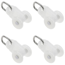 50 PCS Silent Curtail Rail Pulley Slide Rollers,Drapery Rail Sliding Glider for 23 * 28mm Rail(Inner diameter)