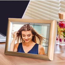 marysgift 8x10 Photo Frame Personalised Photo Frames Glass Window Picture Frame 20.4 x 25.5 CM for Home Family Office Decor (Wooden, 10x8)