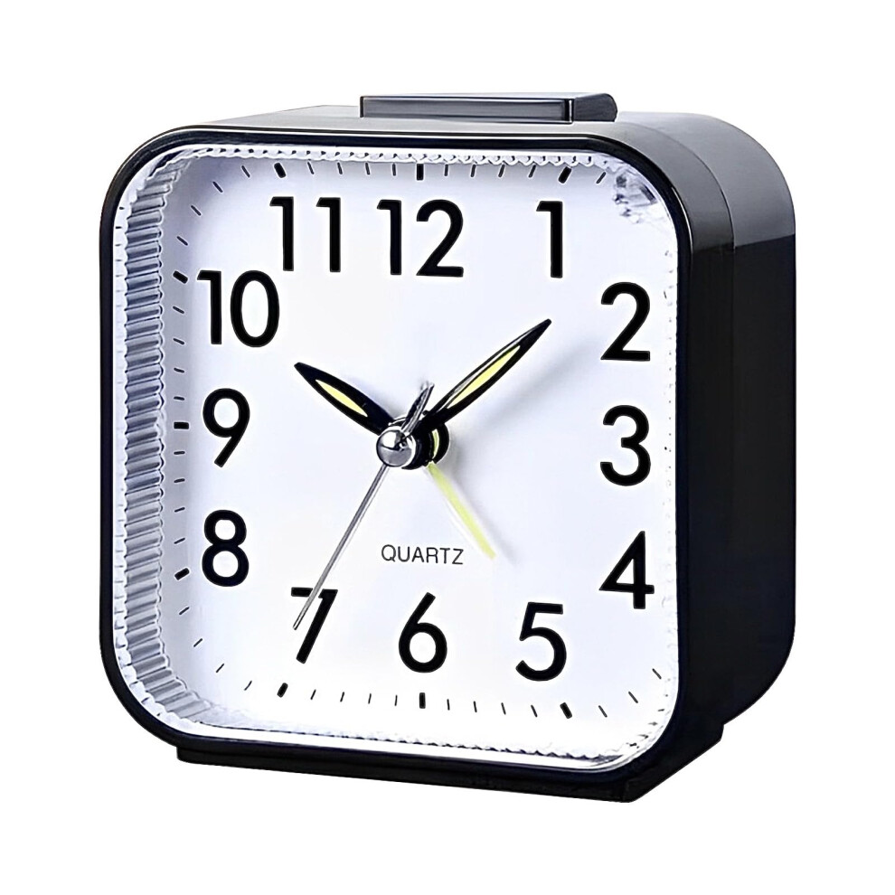 Alarm Clock, Alarm Clocks Bedside, Silent Non Ticking Small Clock, Battery Alarm Clocks For Bedrooms, Office, Outdoors, Heavy Sleepers, Ohvbaeon