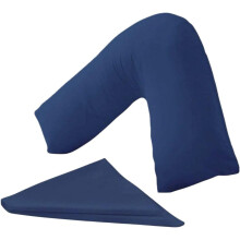 Nutra Nerd V Shaped Pillowcase Cover - 100% Polycotton V pillowcase cover - Neck & Back Support Orthopaedic Pregnancy Nursing V shape Pillow case