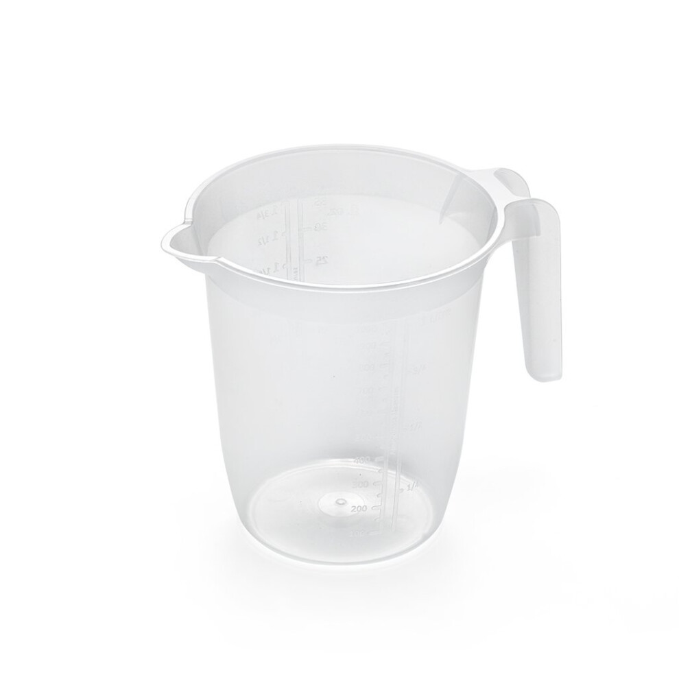 Addis Plastic 1 Litre Measuring & Mixing Jug With Handle, Clear