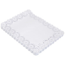 Garcia de Pou Rectangular Doilies, Paper, White, 27 x 21 x 30 cm