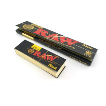 RAW Black Rolling Papers and Tips - 1