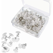 50Pcs Upholstery Pins - spiral pins - sofa bronze cover pins - For Repairing Sagging Slipcovers, Loose Drapery, and Bedskirts