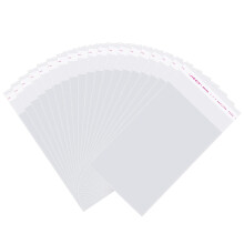 100 Pcs Clear Resealable Cellophane Bag Self Sealed Small Cellophane Bags for Cookie, Gifts, Sweet, Jewelry,Soaps and Candle (5.1''x 6.7''(13x17cm))