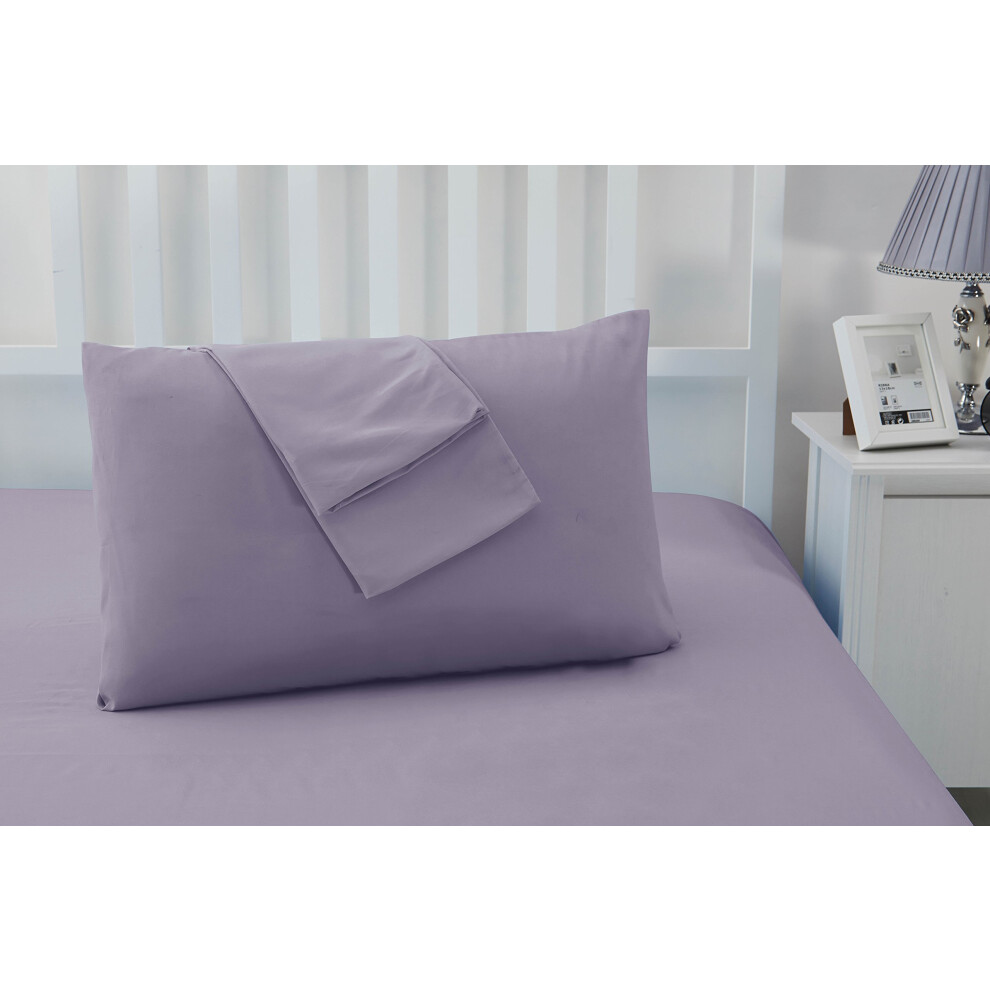 Sonia Moer Super Soft Brushed Microfibre Pillowcases - Non Iron Breathable Hypoallergenic Pillowcases Set Of 2- Lavender