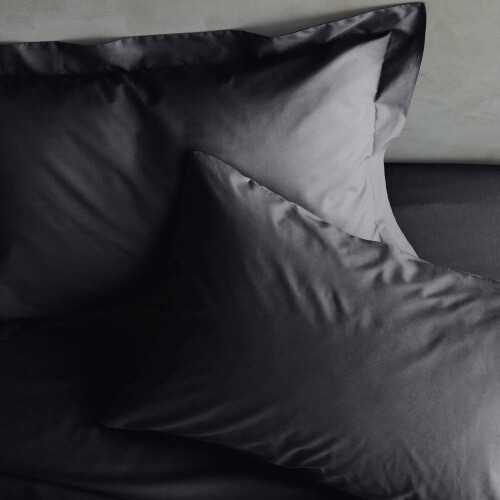 Catherine Lansfield Catherine Lansfield Easy Iron Percale Standard Pillowcase Pair Black 1
