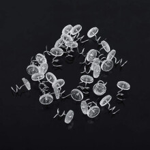 50Pcs Upholstery Twist Pins, Clear Head Bed Skirt Fasteners Holders for Couch Chair Car Sofa Headliner Repair Screws Heavy Duty Furniture Hardware