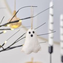 Ginger Ray Ghost Felt Hanging Halloween Tree Decoration