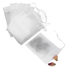 100PCS Reusable Tea Filter Bags with Drawstring, Tea Bag Empty, Empty Tea Bag, Reusable Teabag, Empty Tea Bag, Teafilter, Reusable Tea Bag for Loose