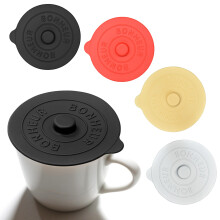 4 Pcs Silicone Lids, Universal Drink Cup Cover, Food Glass Cup Covers, Mug Lid for Home Outdoors Mug Coffee Glass Tea Cup, Mug Cover, Silicone Cup
