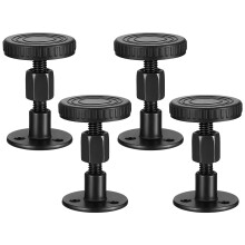 4 Pcs Headboard Stoppers, Adjustable Threaded Bed Frame Anti-Shake Tool, Wall Bed Stoppers for Headboard Bedside Antishake Support Stabilizer Fixer