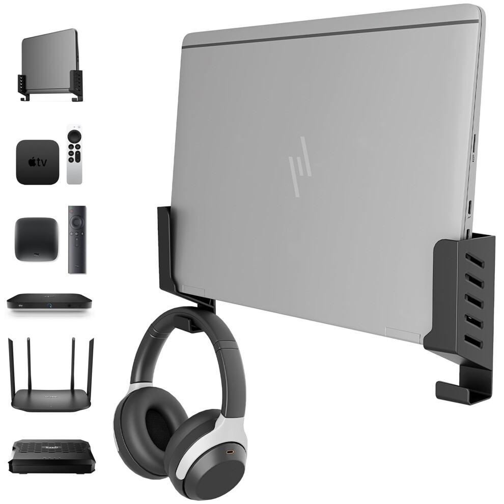 Sciuu Multi-Functional Wall Mount Stand - For Laptops, Routers, Tv Boxes, Network Switches, Modems Keyboards- Compatible With 5051225356941