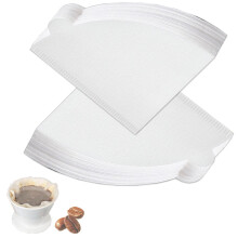 100 PCS Coffee Filter Papers, Disposable Unbleached Coffee Filters Papers Compatible with Size 02 Cone Filter Paper for Coffee Dripper Pour Over