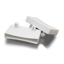 H-BOLT New replacement White 60-64mm side rail bed slat holders/caps for single, double, king and queen size beds frame (8)