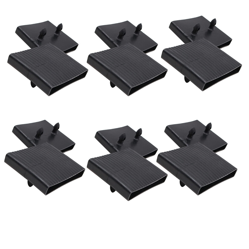 WANGCL 6PCS Bed Slat Centre Caps Holders For Replacement Plastic Bed Slat Holders, For Single And Double Beds 65mm x 9mm Black-image-OPC-PTD7TZ8-NEW