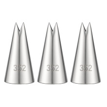 3 Pcs Leaf Piping Tip Leaves Stainless Steel Icing Pipings Nozzles Cake Decorating Tube Tips Set Tips Piping Nozzles for DIY Baking Tools Cake