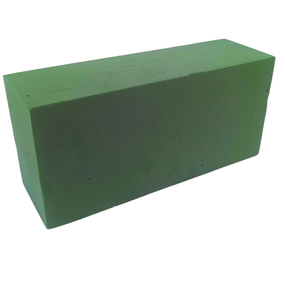 Floral Foam Bricks 23X11x8cm - Wet Or Dry, Florist Grade - For Stunning Fresh & Artificial Flower Arrangements (Wet Foam (Green), 1) Green 5051225319335
