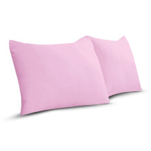 A ATH COLLECTION 100% Egyptian Cotton Pair OF Pillowcases 200 Thread Count Soft Pillow Cases 2 Pack (Pink)