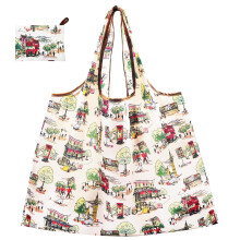 CHEESANHERR Foldable Reusable Shopping Bags, Large Folding Shopper Bag, Lightweight Tote Bag Grocery Bag, Washable Handbag Portable Pouch for Daily