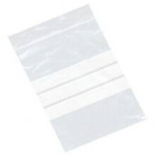 100 Large 6 x 9" / 150 x 225mm Clear Plastic Polythene Resealable Gripseal Bags With Write On Panels - Grip Press Seal Lock Packing Packaging Storage