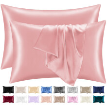 Lazzaro Satin Silk Pillowcases for Hair and Skin - Pillow Cases with Envelope Closure - Ultrasoft Standard Size Silk Pillowcases (50 x 75 cm) (06 -