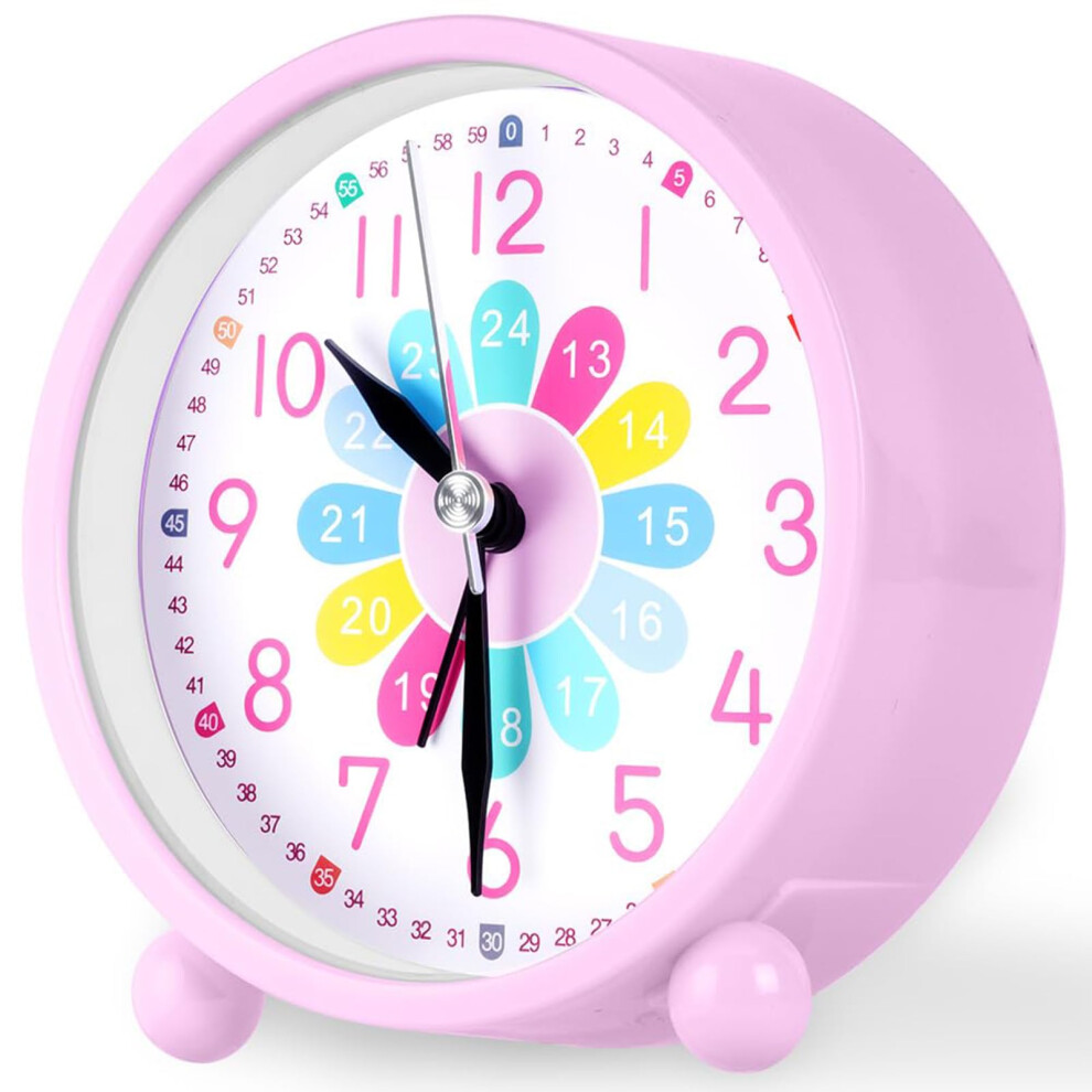 Osdue Children's Alarm Clock,4 Inches Analog Quartz Alarm Clocks With Ticking, Easy To Read Dial, Learn The Time For Boys Girls, Bedroom, School