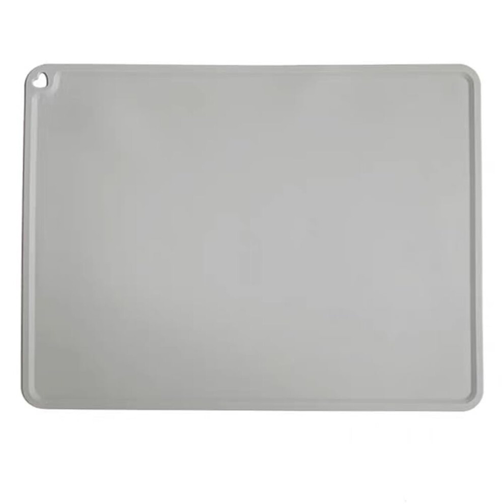 Silicone Placemats - Travel With Raised Edge, Non Slip Surface, Portable, Washable (Grey) Grey Vomaliy