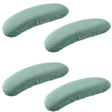 XIEHUZA Office Chair Armrest Covers - 2 Pair Removable Elastic Arm Rest Pads, Seat Hand Rest Protector for Home Office Chairs (Green)