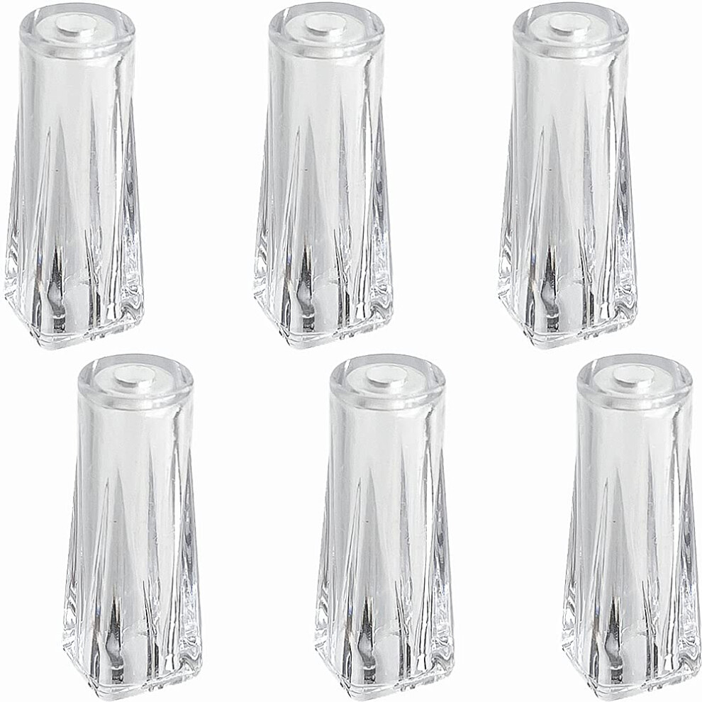 Cutelec 6Pcs Pull Cord Tassel Clear Plastic Drawstring Tassels For Blinds Pull Cords,Roman Shades Curtain Crafts