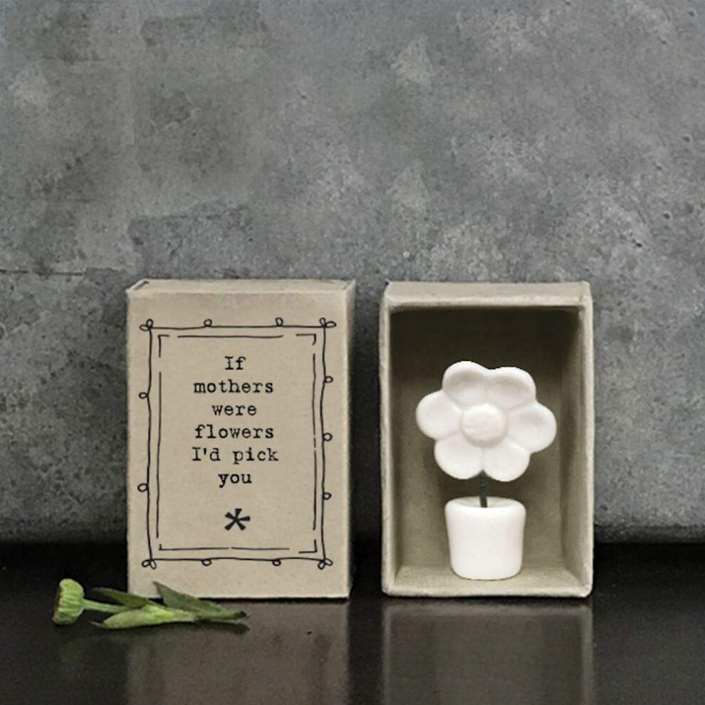 East Of India Matchbox 'If Mothers Were Flowers I'd Pick You' Mini Mothers Day Present | Keepsake Gift | Letterbox Gift