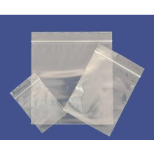 10 10" x 14" Large Plastic Grip Seal Bags | Clear Transparent Poly Ziplock Bags | Multi-purpose Food Safe