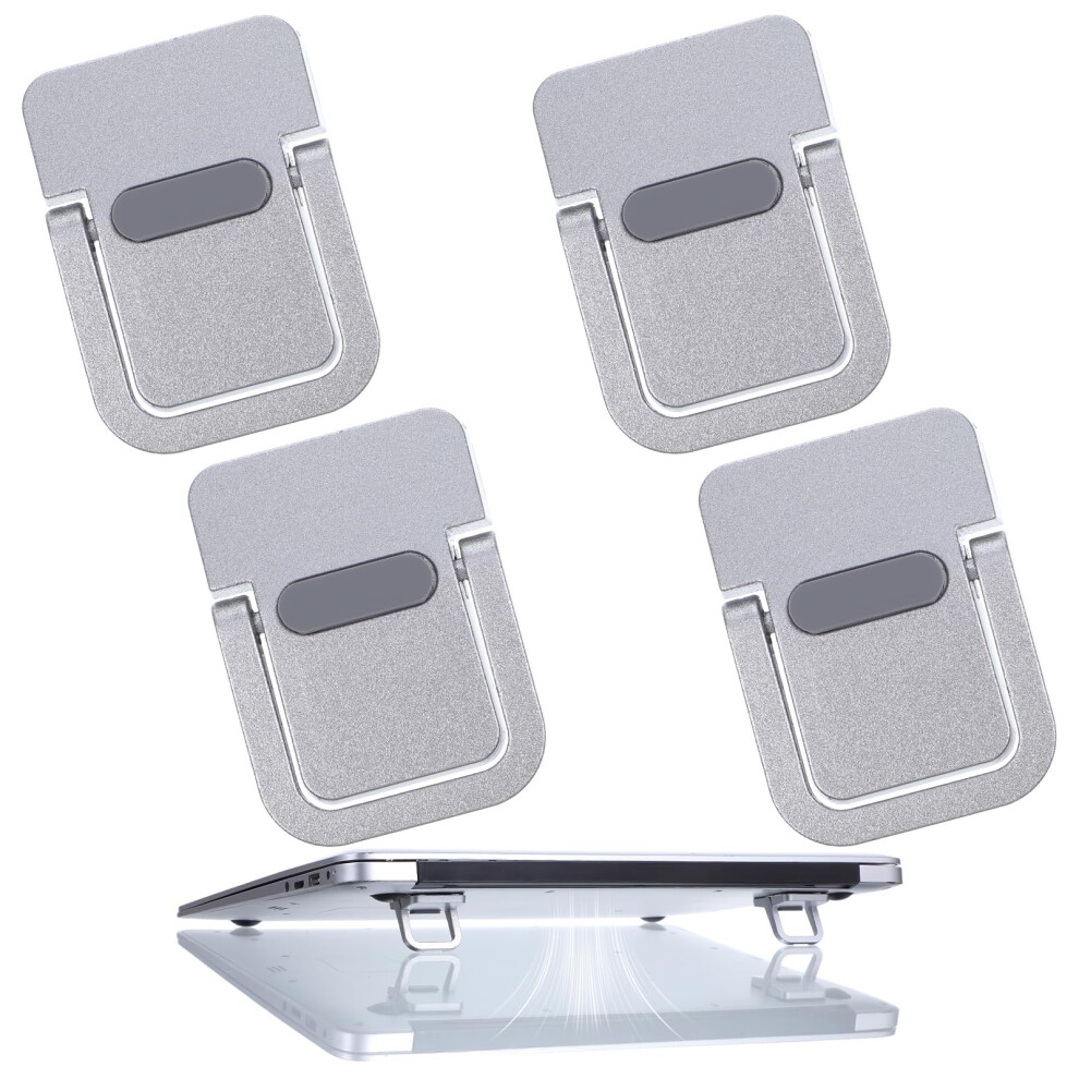 Mbaiyo 4Pcs Portable Keyboard Riser Self Adhesive Laptop Stand Invisible Mini Computer Feet For Desk Computer Keyboard Stand Laptop Holder With Anti 5051225356873