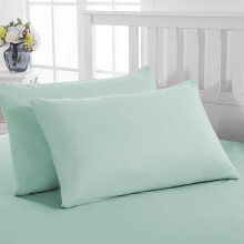 PRIME LINENS Pillow Cases 2 Pack Standard Size Microfibre Pillow Cover with Envelop Closure Wrinkle Fade Resistant Pillowcases Machine Washable (Mid