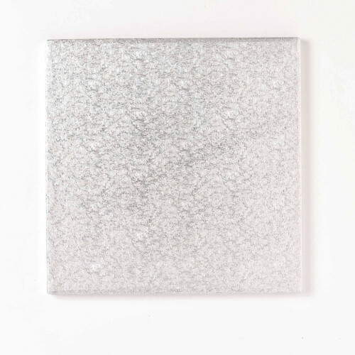Snap Dragon 30 cm Square Cake Board, Silver