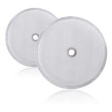 Vin Beauty 2 Pack French Press Replacement Cafetiere Filter Mesh Screen Reusable Coffee Filters 4 Inch Stainless Steel for 8 Cup/ 34 OZ/ 1000 ml Tea