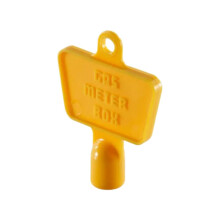 JD Brands Yellow Gas Meter Keys ? Pack of 1 Durable Plastic Key for Standard UK Triangle Gas Meter Box Locks ? Easy Access for Homeowners, Landlords,