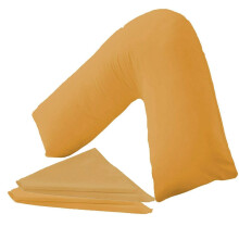 NURBAY V Shaped Pillowcase cover 100% Polycotton V pillow case cover - Neck & Back Support Orthopaedic Pregnancy Nursing V shape Pillow case cover