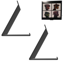 Print It Uk Now Playing Vinyl Record Stand ? Modern Display Holder, Premium Plastic Vinyl Stand, Now Spinning Record Accessories (2 Pack - Black)