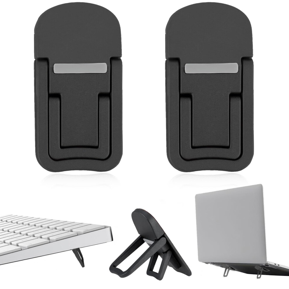 2 Pcs Keyboard Riser, Mini Keyboard Stand Adjustable Laptop Feet Self-Adhesive Keyboard Stand Pc Keyboard Stand Pc For Most Keyboards?Black? Black 5051225351953