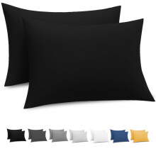 Grace Pillow Cases 2 Pack - Brushed Microfiber Pillowcases - Ultrasoft Hypoallergenic Pillowcases 2 Pack With Envelope Closure - Non Iron Breathable