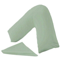 URBAN GROOVE V Shaped Pillowcase Cover Plain Polycotton Back & Neck Support Orthopaedic/Pregnancy/Nursing Pillowcase Cover - V Pillow case cover only
