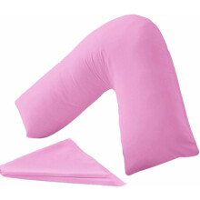 Nutra Nerd V Shaped Pillowcase cover -100% Polycotton V pillowcase cover - Neck & Back Support Orthopaedic Pregnancy Nursing V shape Pillow case cover
