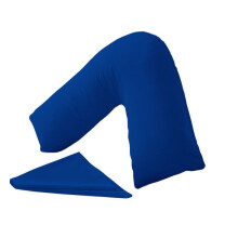 URBAN GROOVE V Shaped Pillowcase Cover Plain Polycotton Back & Neck Support Orthopaedic/Pregnancy/Nursing Pillowcase Cover - V Pillow case cover only
