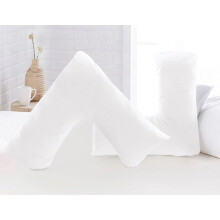 Luxury Microfiber V-Shaped Pillowcase ? Ultra Soft, Breathable & Wrinkle-Resistant ? Support Pillow Cover for Pregnancy, Nursing & Orthopedic Comfort
