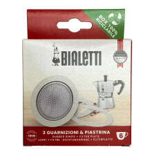 Bialetti Gasket and Filter for Coffee Maker Moka Dama 6 Cup