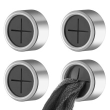 Prasacco 4 Pack Kitchen Towel Hooks Self Adhesive Tea Towel Holders Tea Towel Hooks Tea Towel Clips Towel Holders for Kitchen Bathroom Home Campervan