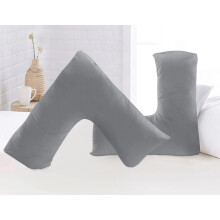 Luxury Microfiber V-Shaped Pillowcase ? Ultra Soft, Breathable & Wrinkle-Resistant ? Support Pillow Cover for Pregnancy, Nursing & Orthopedic Comfort