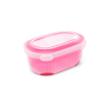 Addis 517626 Clip & Go Berry Salad 3 in 1 Lunch Fresh Food Box in Cherry Red, 14 x 20.5 x 9 cm