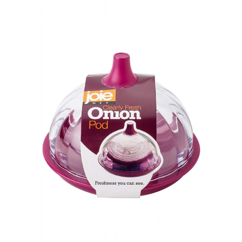 Joie Onion Saver ? Onion Storage Pod With Clear Lid For Fridge, Bpa-Free & Dishwasher Safe, Keeps Onions Fresh Purple